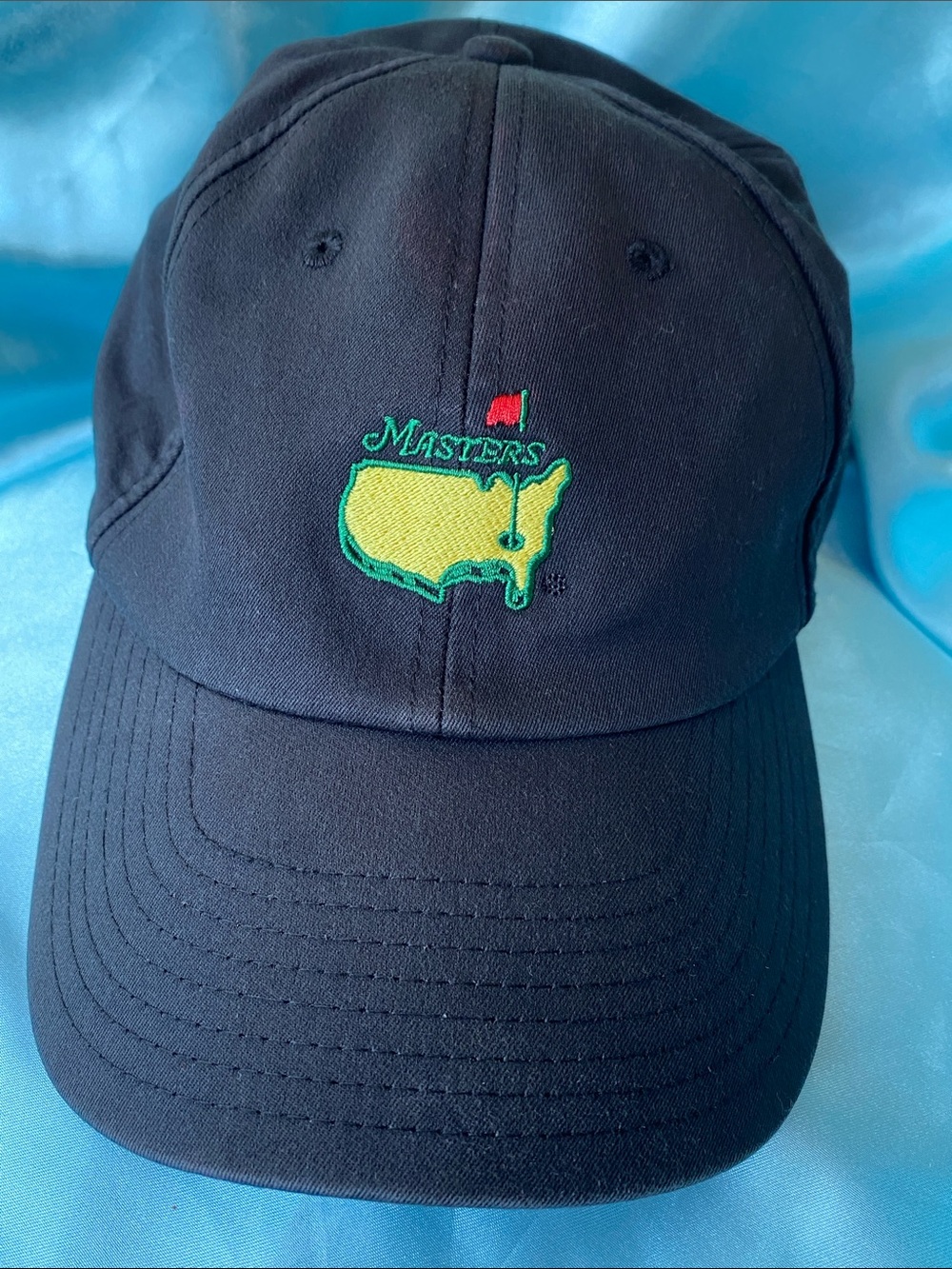 Masters Black Hat Cap with Embroidered Logo